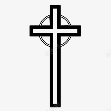 凯尔特十字架信仰基督教图标图标
