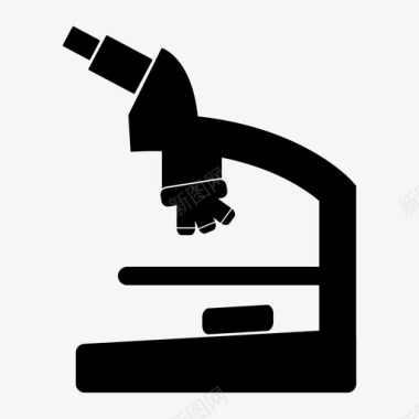 显微镜研究科学图标图标