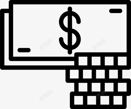 现金商业零钱图标svg_新图网 https://ixintu.com 史密森商业2大纲 商业 市场营销 现金 金融 金钱 零钱