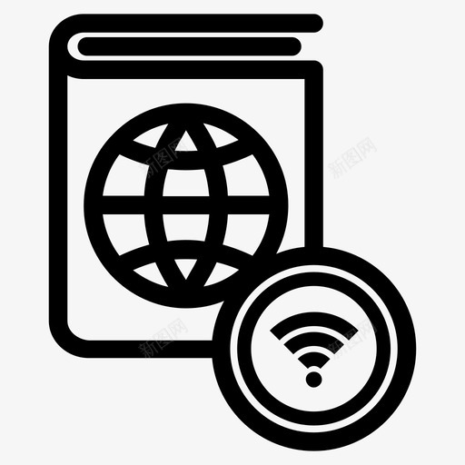 网络图书无线共享全球网络图标svg_新图网 https://ixintu.com wifi 全球 宇宙 网络 网络图书无线共享
