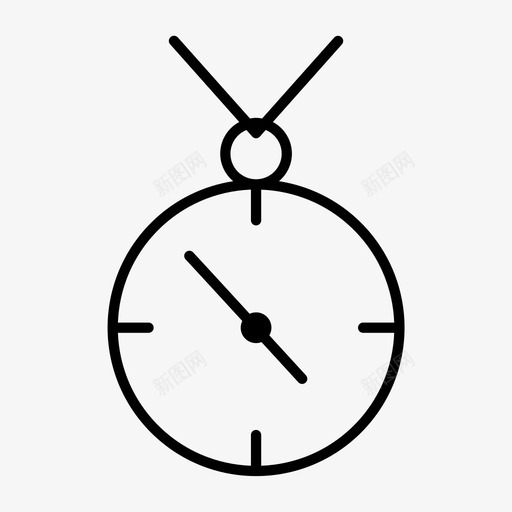 秒表计时器暂停图标svg_新图网 https://ixintu.com 暂停 秒表 计时器