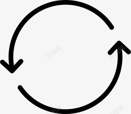 循环重复旋转图标图标