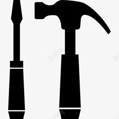工具锤子螺丝刀图标图标