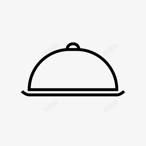 餐具食物餐厅图标svg_新图网 https://ixintu.com 托盘 旅行 服务 服务员 食物 餐具 餐厅