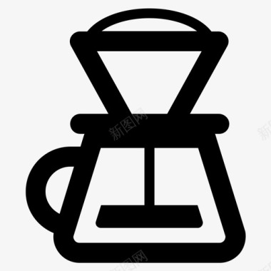 滴加咖啡v60过滤hario图标图标
