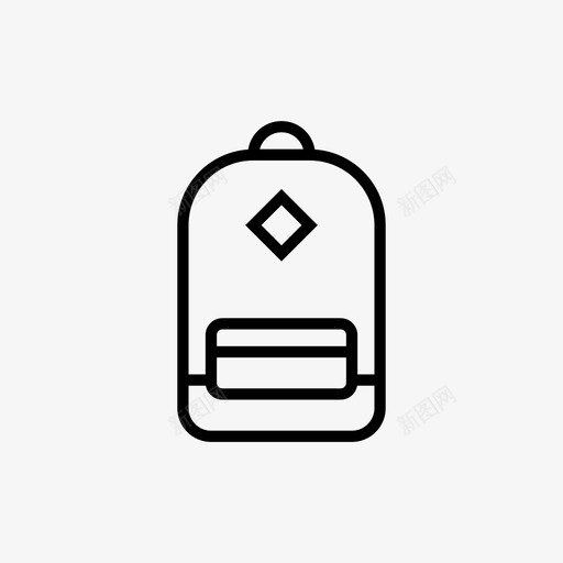 背包包随身携带图标svg_新图网 https://ixintu.com 包 旅行 背包 行李 随身携带