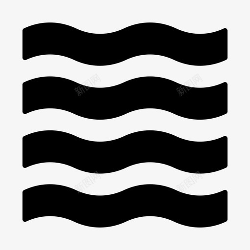 抽象几何多边形图标svg_新图网 https://ixintu.com 几何 多边形 实体 形状 抽象 波浪