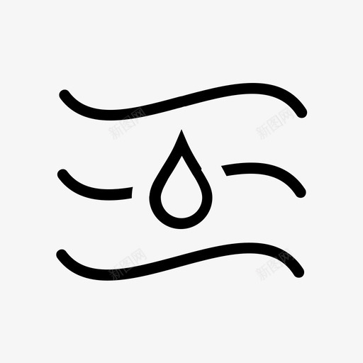 湿度滴水图标svg_新图网 https://ixintu.com 水 湿 湿度 滴 规格