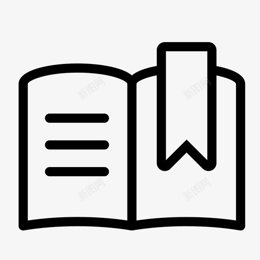 thin-007_book_reading_read_bookmarksvg_新图网 https://ixintu.com thin-007_book_reading_read_bookmark