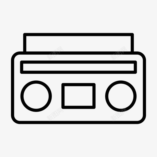 录音机盒式录音机音乐播放器图标svg_新图网 https://ixintu.com 变速器 录音机 收音机 盒式录音机 立体声 音乐播放器