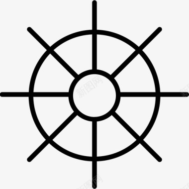 轮子船方向盘图标图标