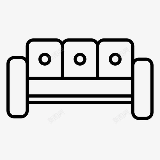 椅子舒适家具图标svg_新图网 https://ixintu.com 家具 座椅 椅子 沙发 舒适