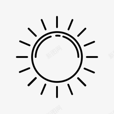 太阳气候天气图标图标