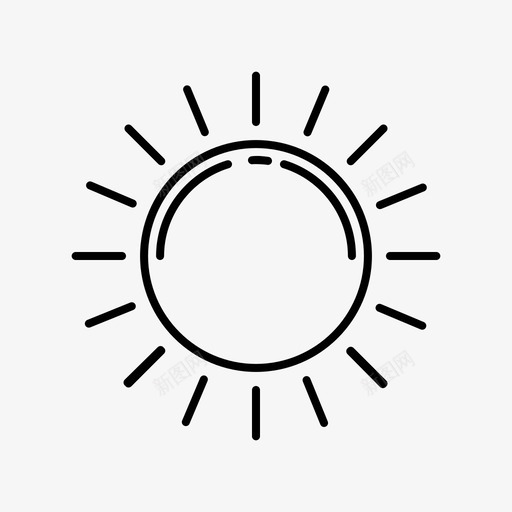 太阳气候天气图标svg_新图网 https://ixintu.com 天气 天气第一卷 太阳 气候
