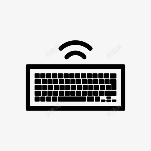 无线电脑键盘电脑键盘电子交换机图标svg_新图网 https://ixintu.com 无线电脑键盘 物联网 电子交换机 电脑键盘