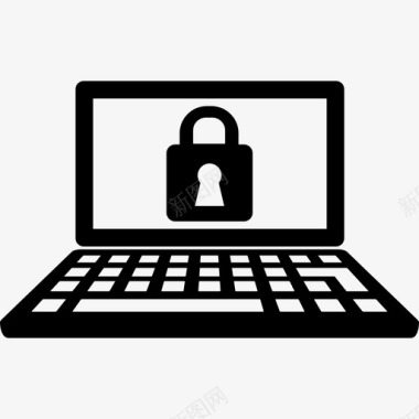 笔记本电脑密码锁定笔记本电脑图标图标