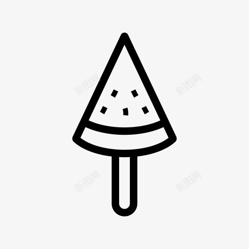 西瓜冰棒美味甜点图标svg_新图网 https://ixintu.com 冰棒 冰淇淋 甜点 美味 西瓜冰棒 食物