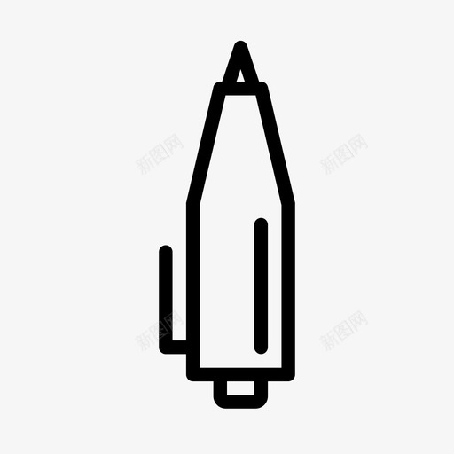 圆珠笔墨水钢笔图标svg_新图网 https://ixintu.com 书写 圆珠笔 墨水 文具 钢笔