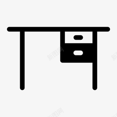 桌子书桌办公桌图标图标