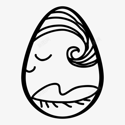复活节蛋食物图标svg_新图网 https://ixintu.com 复活节蛋 食物