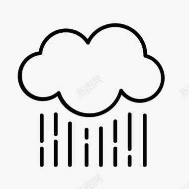 天气气象局雨图标图标