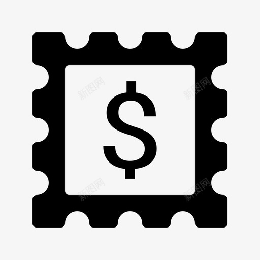 邮票帐单货币图标svg_新图网 https://ixintu.com 帐单 美元 货币 邮票
