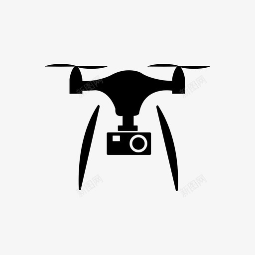 无人机航空摄影图标svg_新图网 https://ixintu.com 摄影 无人机 航空