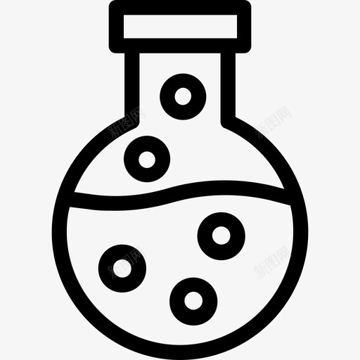 实验室研究锥形瓶实验室实验图标svg_新图网 https://ixintu.com 实验室实验 实验室研究 科技线图标 精神灯 锥形瓶