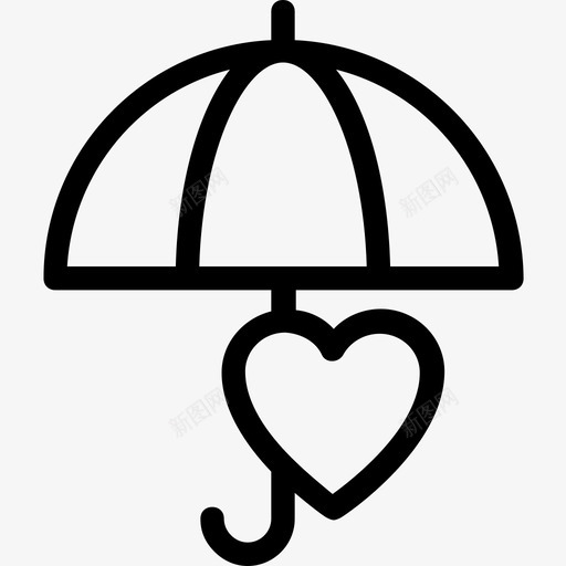 爱的保护阳伞遮阳伞图标svg_新图网 https://ixintu.com 伞 爱和婚礼线图标 爱的保护 遮阳伞 阳伞