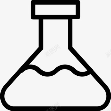 锥形瓶化学实验室图标图标