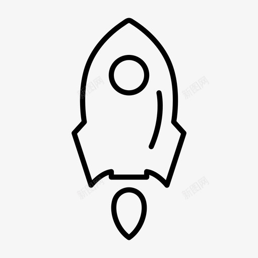 导弹外层空间火箭图标svg_新图网 https://ixintu.com 外层空间 太空火箭 宇宙飞船 导弹 火箭