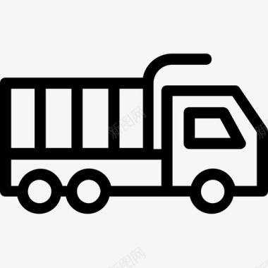 自卸汽车建筑卡车运输图标图标