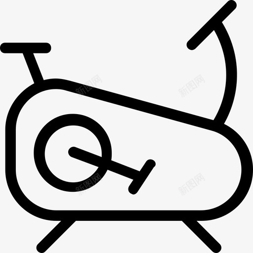 固定自行车测力计锻炼图标svg_新图网 https://ixintu.com 健身 医疗线路图标 固定自行车 测力计 锻炼