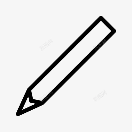 铅笔画粘图标svg_新图网 https://ixintu.com 写字 工具 画 粘 铅笔