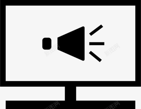 电影音量打开音量电视设置图标图标