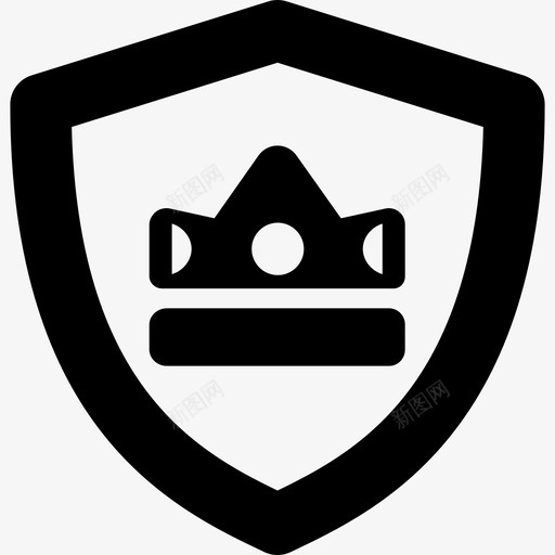 有皇冠的盾牌武器纹章盾牌图标svg_新图网 https://ixintu.com 有皇冠的盾牌 武器 纹章盾牌