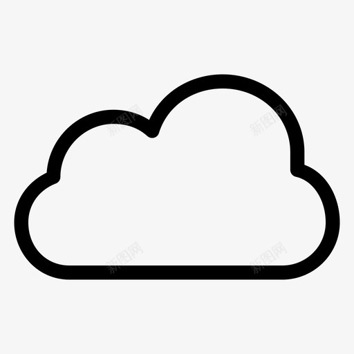 云云计算云数据图标svg_新图网 https://ixintu.com 中等 云 云数据 云服务 云计算