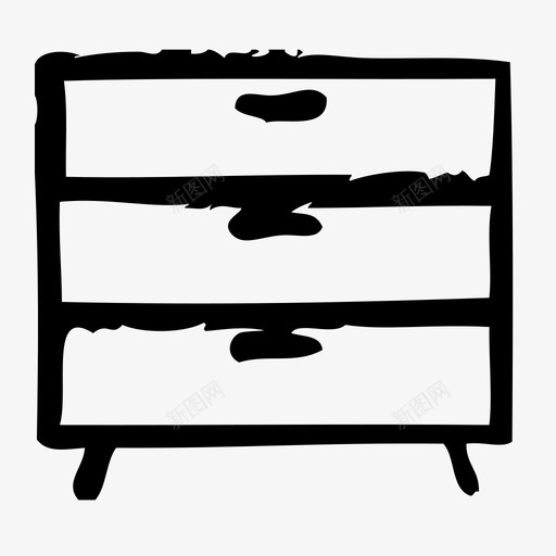 餐具柜氛围建筑图标svg_新图网 https://ixintu.com 室内 家具 建筑 氛围 草图 餐具柜