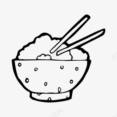 碗筷子食品图标图标
