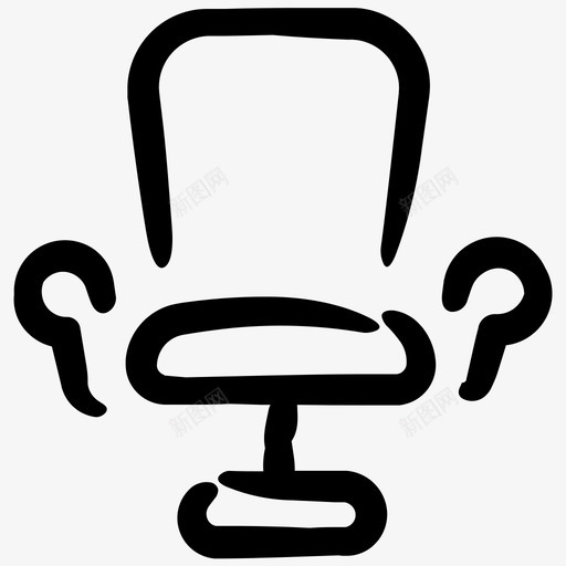 椅子办公椅便利商务第一册图标svg_新图网 https://ixintu.com 便利商务第一册 办公椅 椅子