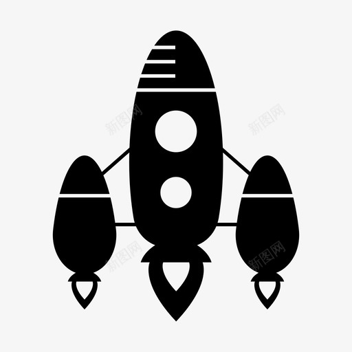 火箭导弹太空图标svg_新图网 https://ixintu.com 太空 太空火箭 宇宙飞船 导弹 火箭