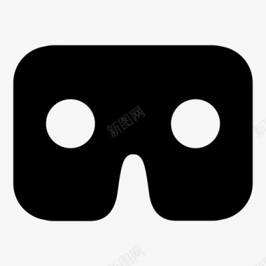 硬纸板谷歌虚拟现实图标图标