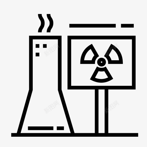 辐射生态全球变暖图标svg_新图网 https://ixintu.com 全球变暖 生态 辐射 辐射警告