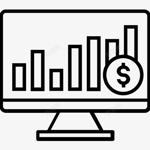 市场监测分析在线图表图标svg_新图网 https://ixintu.com 1400个网页和搜索引擎优化平面线图标 分析 在线图表 市场监测 统计