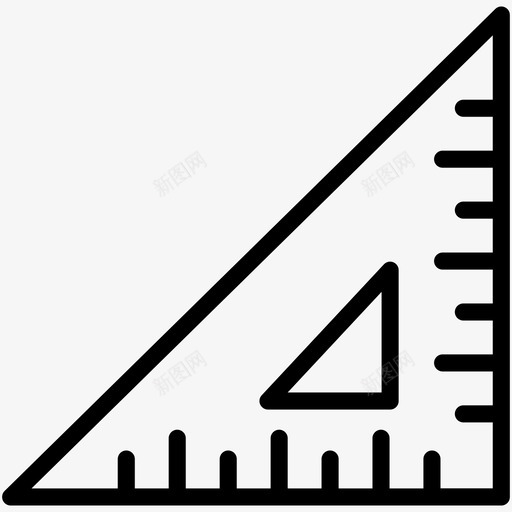方格绘图图标svg_新图网 https://ixintu.com 三角 尺 方格 施工 测量 绘图 设计