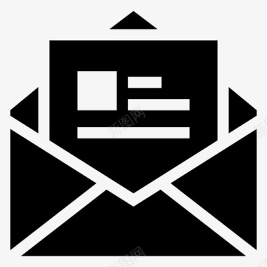 信件直邮电子邮件图标图标