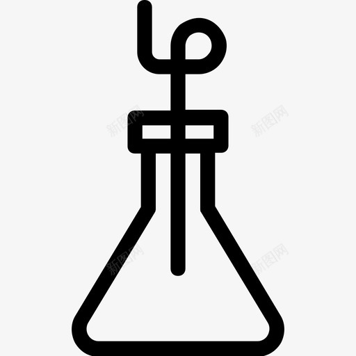 植物学实验烧瓶实验室实验图标svg_新图网 https://ixintu.com 实验室实验 植物 植物学实验 烧瓶 科学技术线图标 罐子里的植物