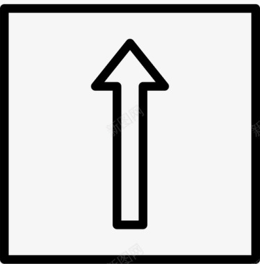 单向交通标志smashicons交通标志轮廓图标图标