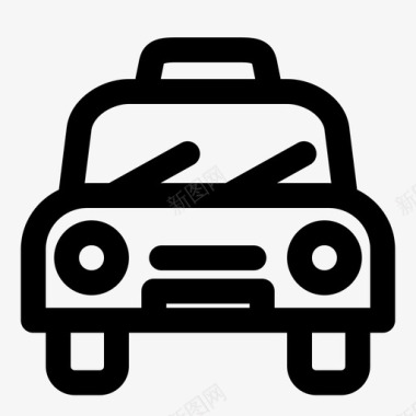 出租车汽车服务图标图标