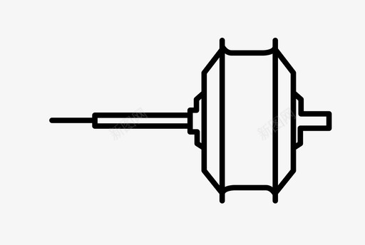轮毂电机可拆卸性图标svg_新图网 https://ixintu.com 可拆卸性 轮毂电机